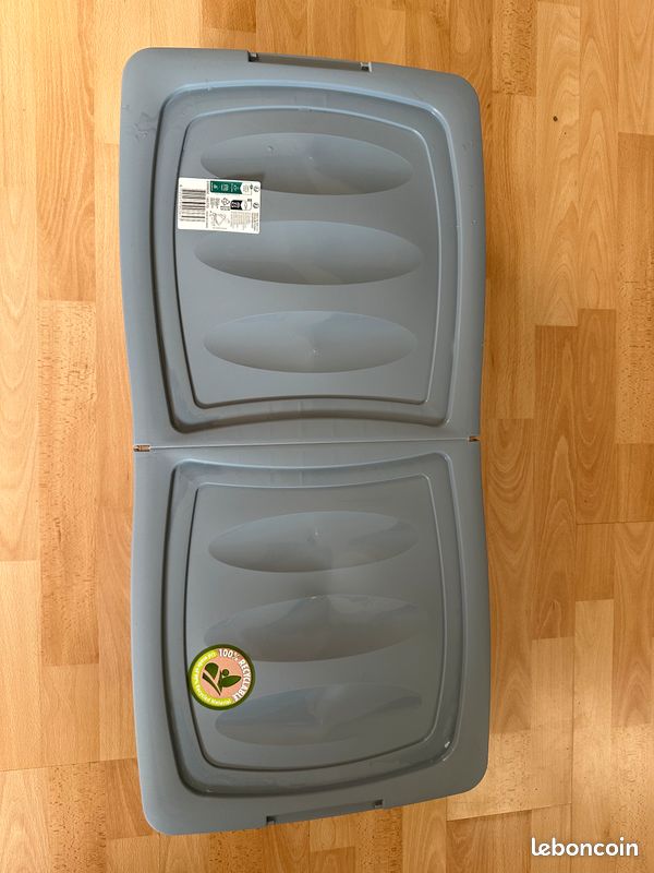 Caisse de rangement plastique avec roulettes (image 2)