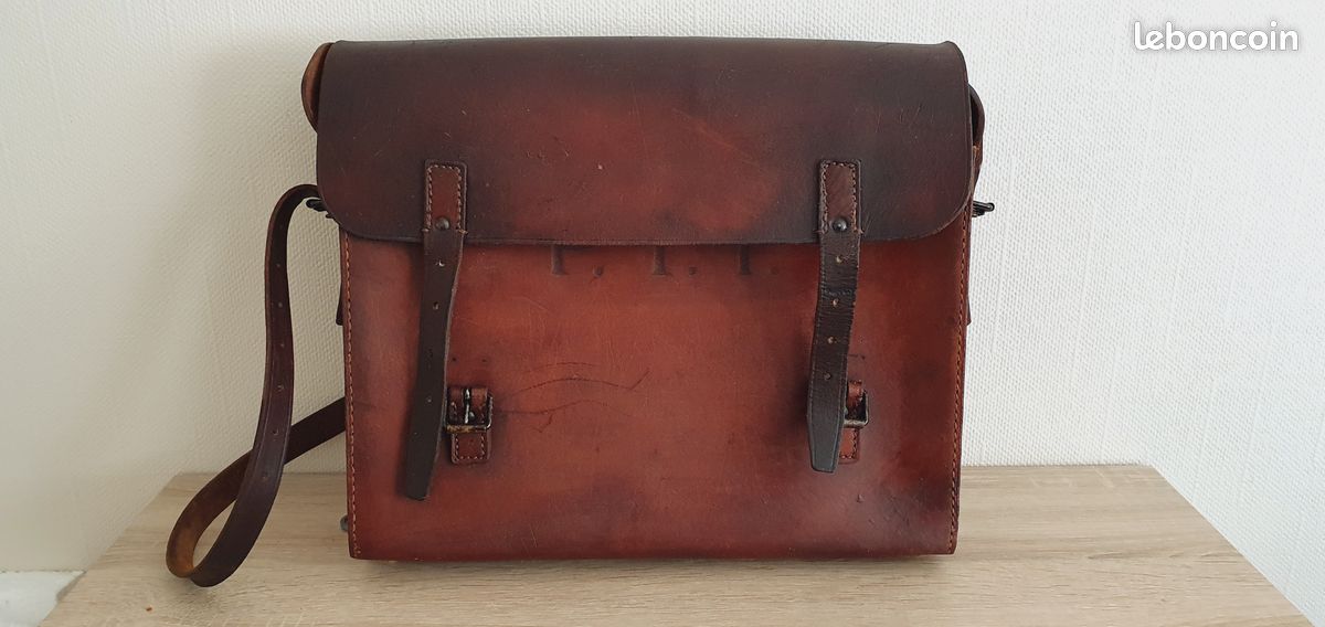 Sacoche en cuir de facteur PTT Accessoires Bagagerie