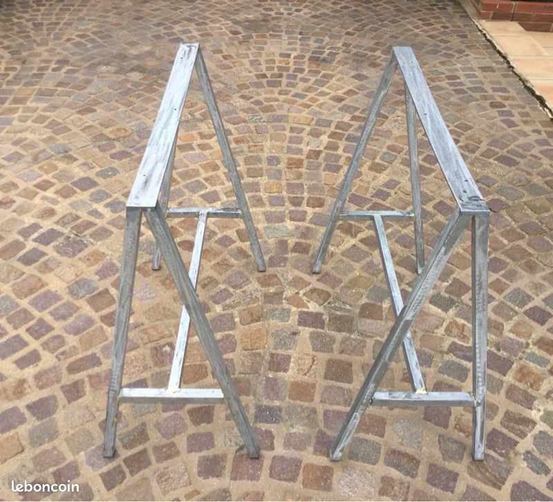 Paire de tréteaux métalliques en TBE (image 1)