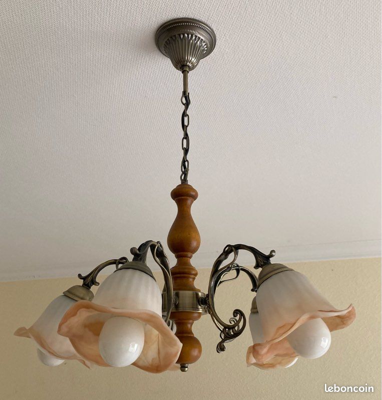 Lustre tulipe vintage - Ameublement