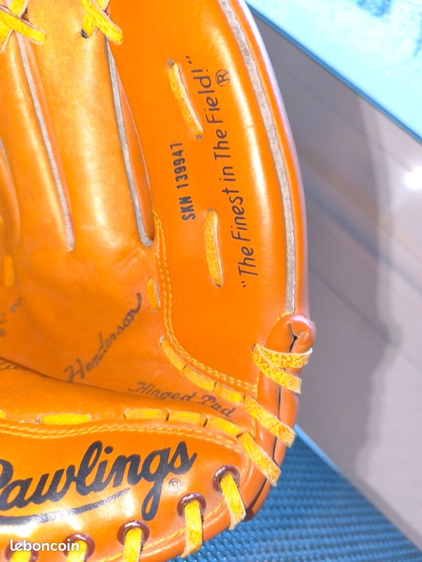 Ancien gant de baseball Hurricane Hazel Rawlings qualité super musée