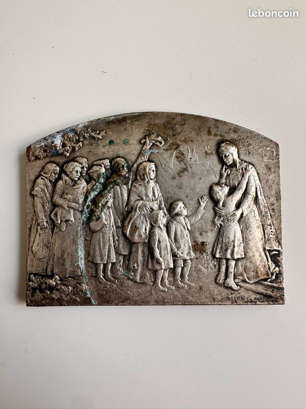 Plaque commémorative “La France Reconnaissante” 1914–1918 – STERN PARIS (image 1)