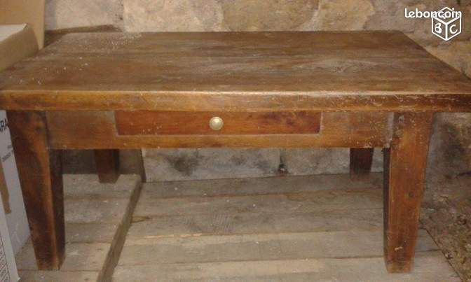 Table basse en chêne (image 1)