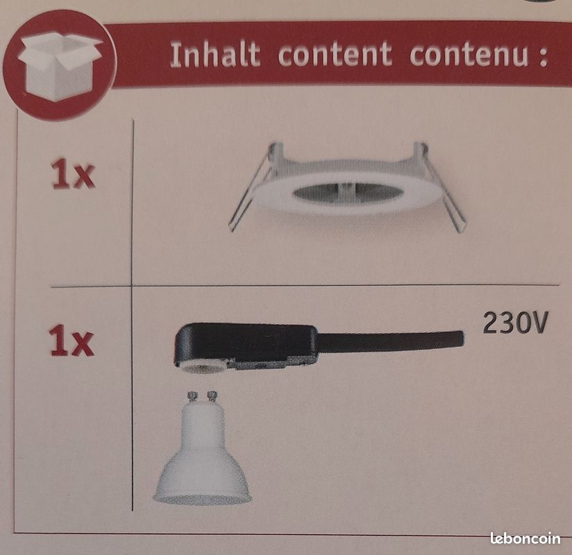 Spot encastrable led Paulmann (Nova) Neuf (image 4)