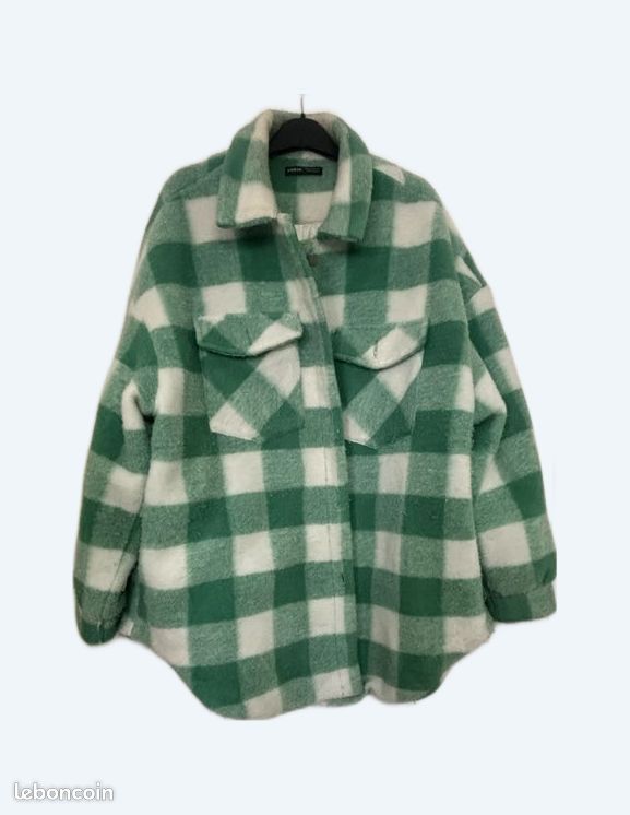 Veste duveteuse à carreaux (image 1)