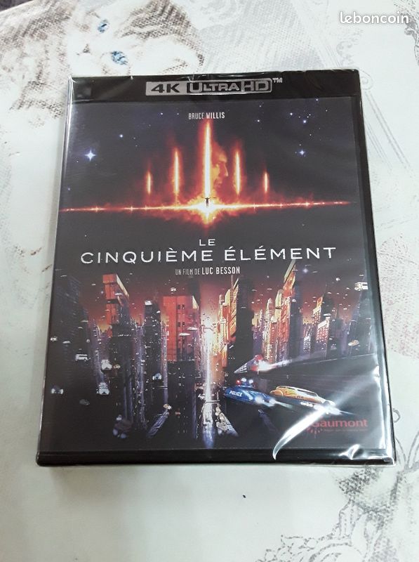Bluray / Bluray 4K Ultra HD le cinquième élément avec Bruce Willis, édition française, neuf