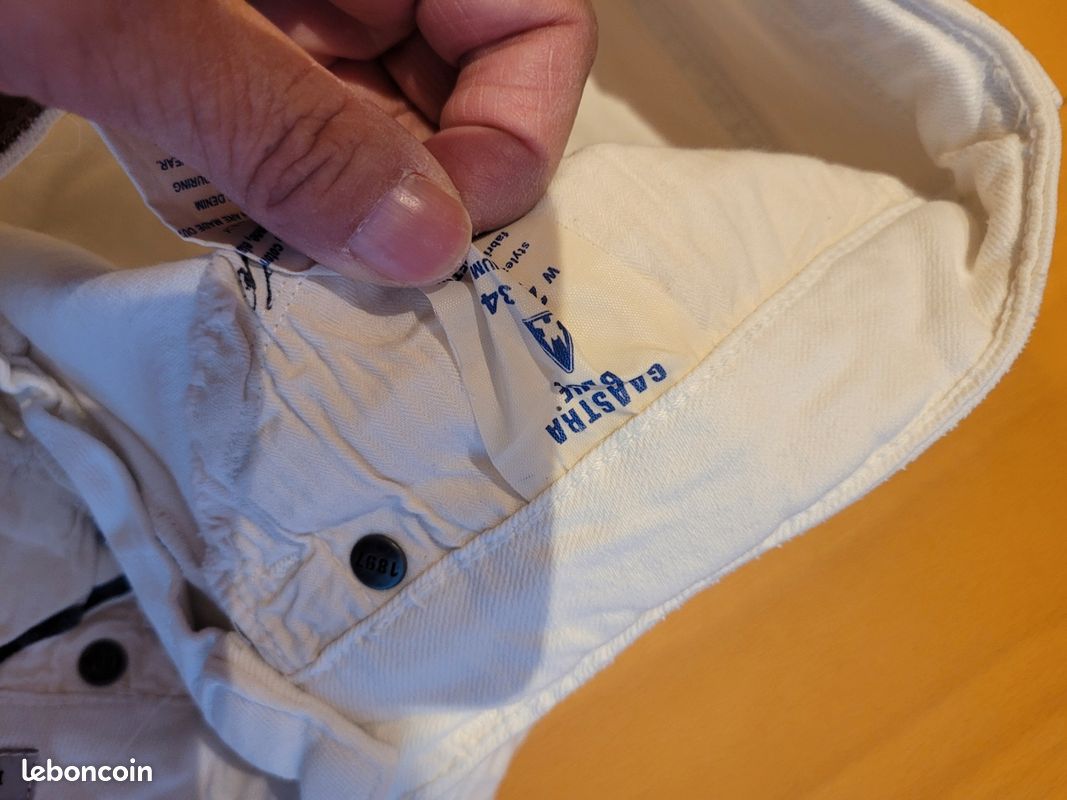 Jean femme gaastra blanc taille 27/34 (36/38 (image 7)