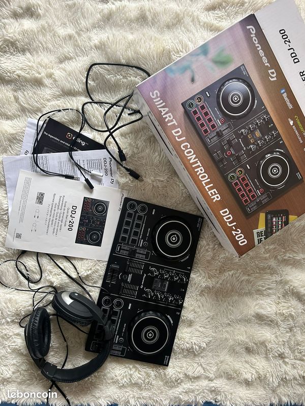 Pioneer DDJ-200 + casque DJ + boîte (image 2)