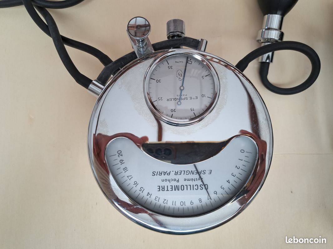 Oscillomètre Ancien Spengler Avec Valise - Instrument Vintage Français Début 1900