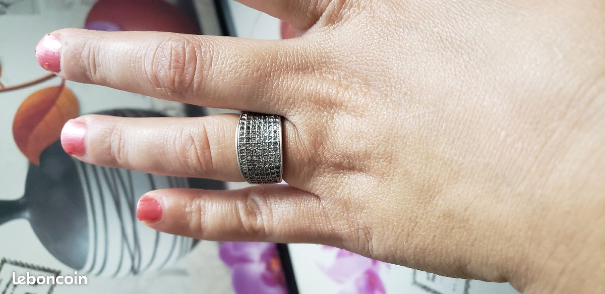 Belle bague en argent véritable (image 2)