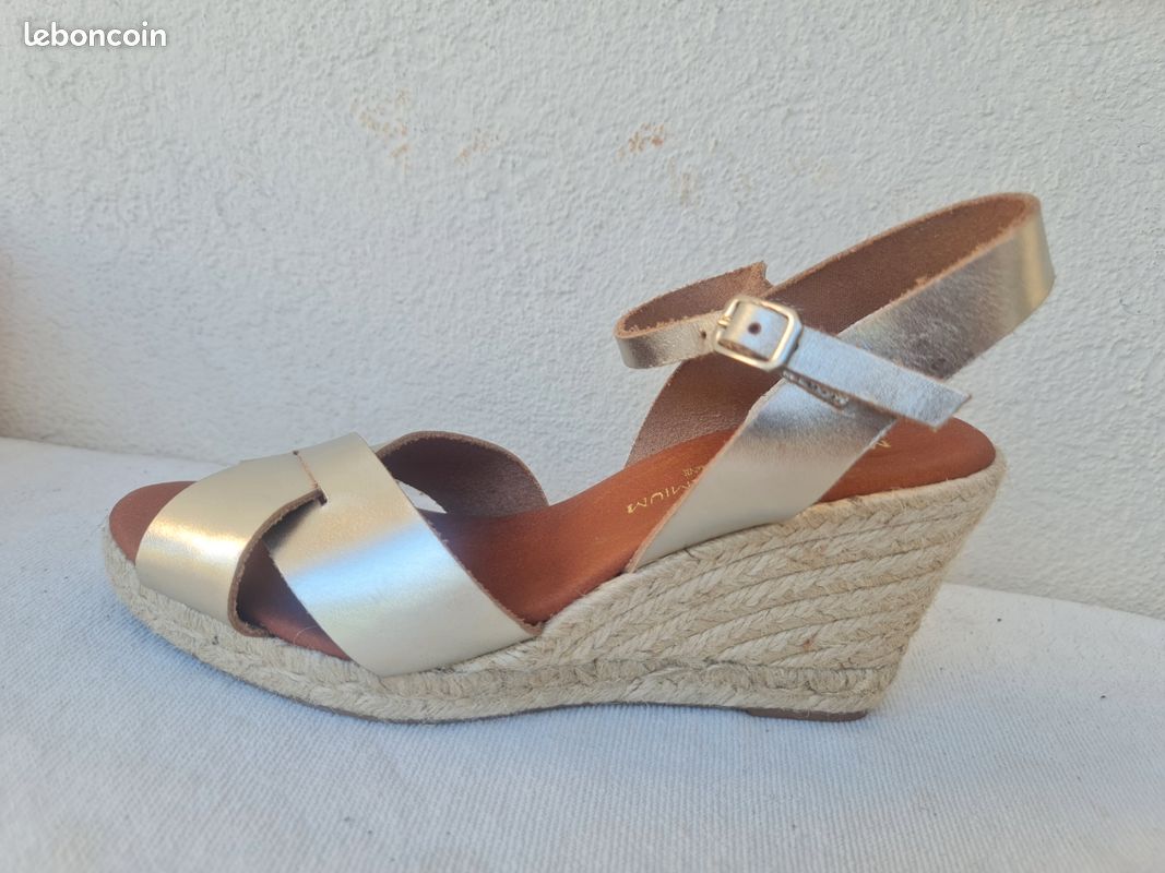 sandales espagnoles compensées