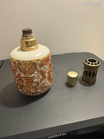 LAMPE BERGER EN PORCELAINE DE PILLIVUYT - DÉCOR KP CACHEMIRE