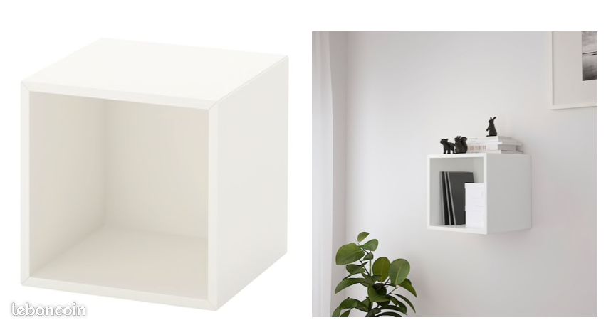 Rangement étagère/box blanche Ikea (image 1)