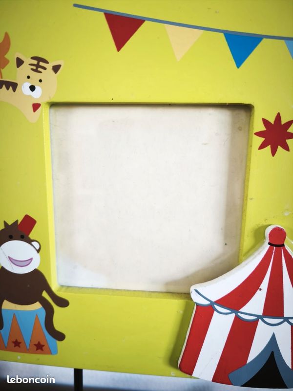 Porte manteau en bois enfant thème cirque (image 3)
