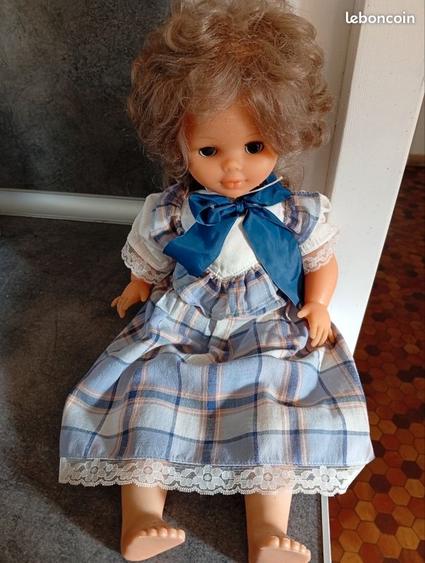 Poupée Ancienne BELLA 38 Cm - Marcheuse, Vintage, état D'usage