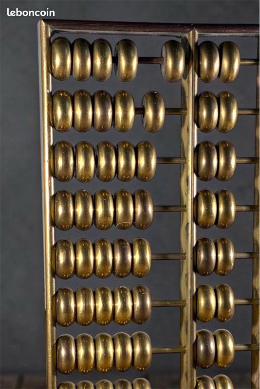 Boulier Chinois Vintage en Laiton Abacus 🧮 (image 3)