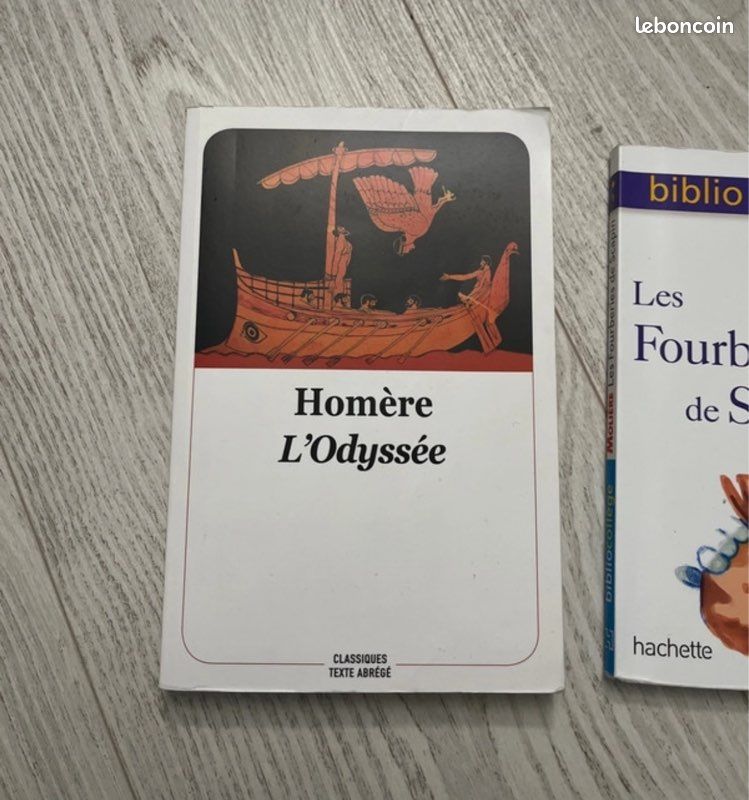 Lot de 3 livres Fourberies de scapin, Œdipe, L’odyssée (image 2)
