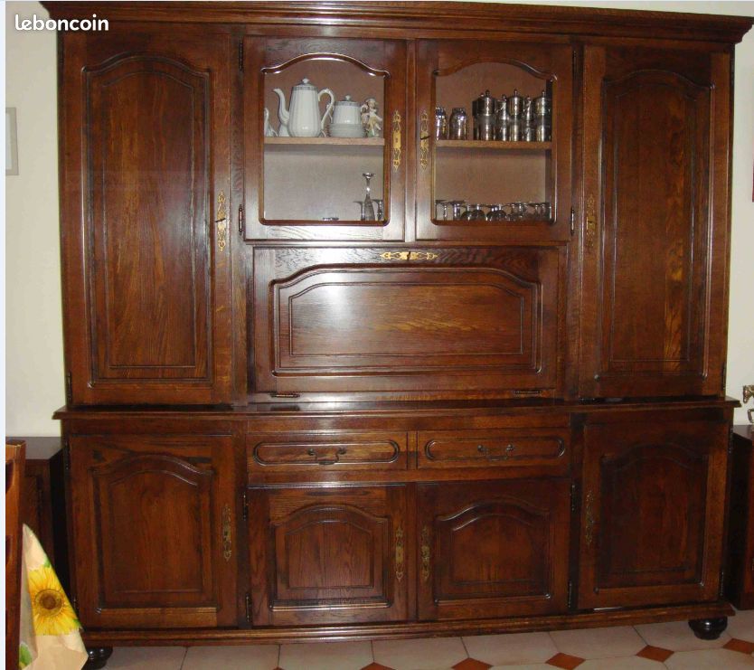 Meuble salon living chêne massif (image 1)