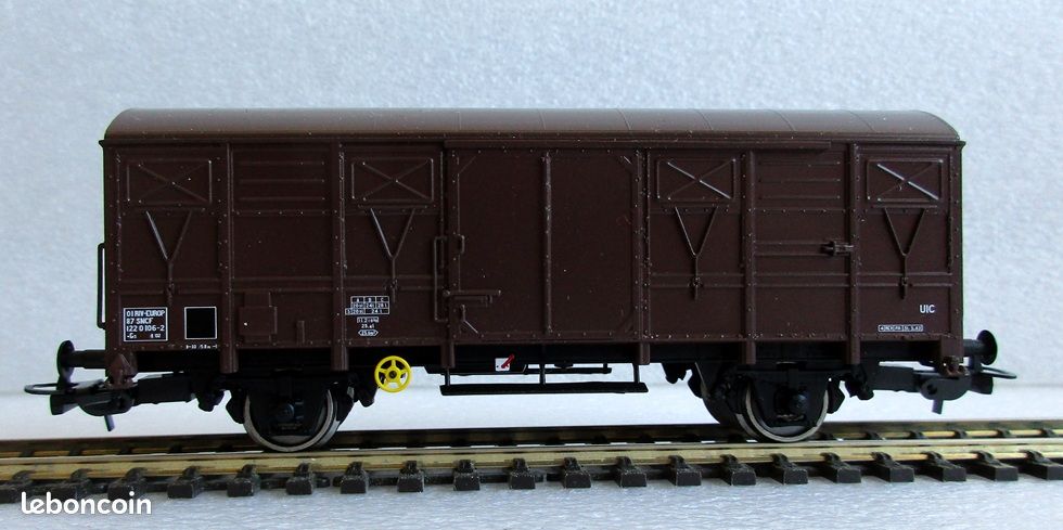 Wagon Piko 96628 SNCF Type Gs4 - Couvert 2 Essieux HO (1:87) - Marquage UIC Neuf