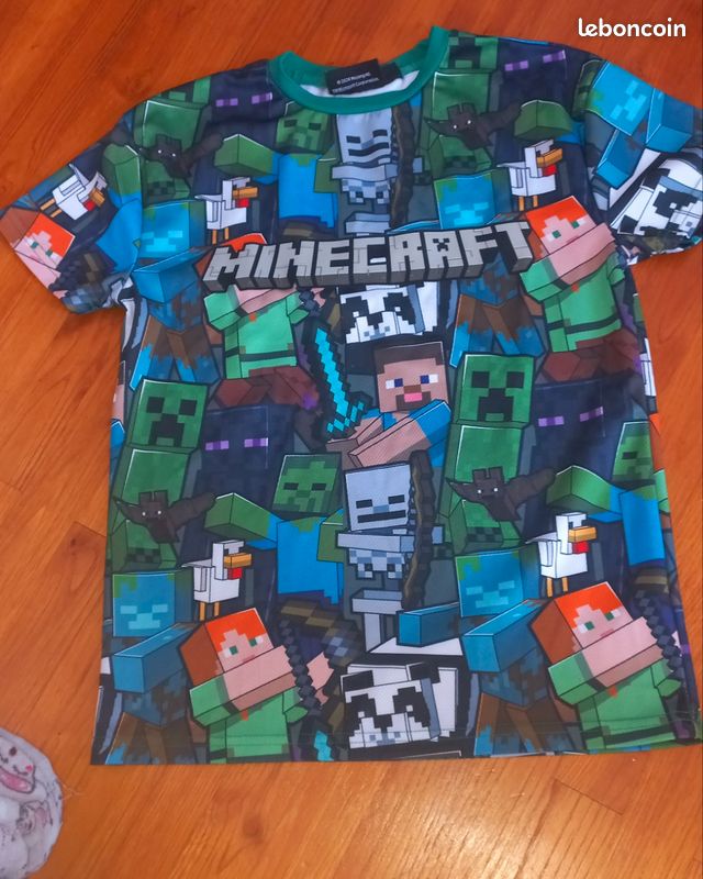 T-shirt Garçon Minecraft - Taille 11-12 Ans - Neuf Avec étiquette