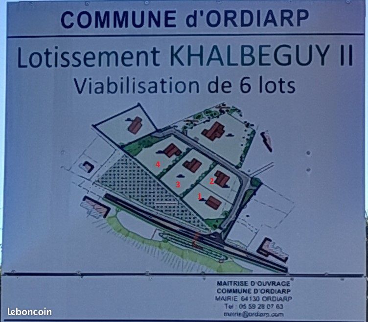 Terrains constructibles · à Ordiarp · 37 680 €