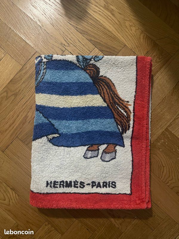 Serviette de plage Striped Cotton Terry 100x180 cm de Lexington
