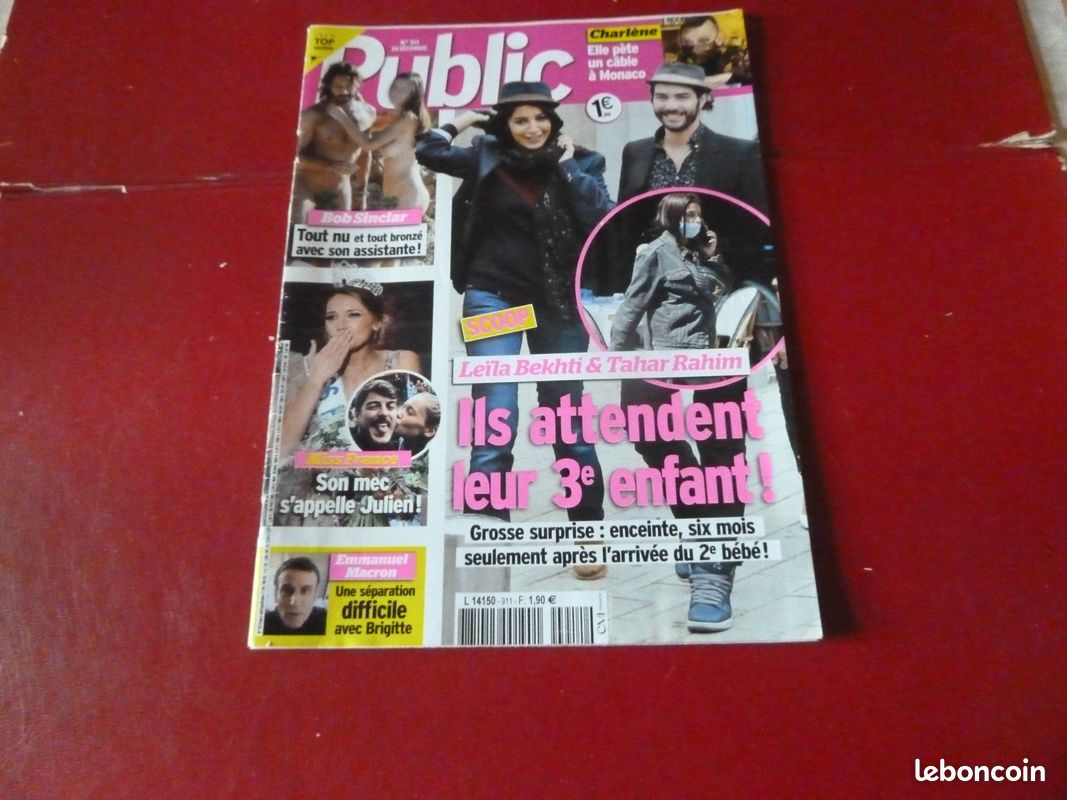 Magazine Public 911 bob Sinclar tout nu Miss France - Livres