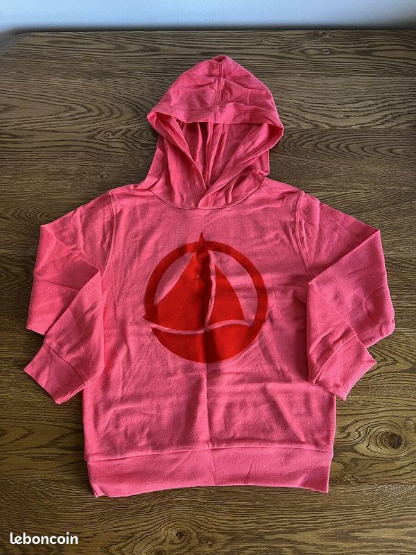 Sweatshirt Capuche Petit Bateau Fille - Molleton Doux Imprimé Pois