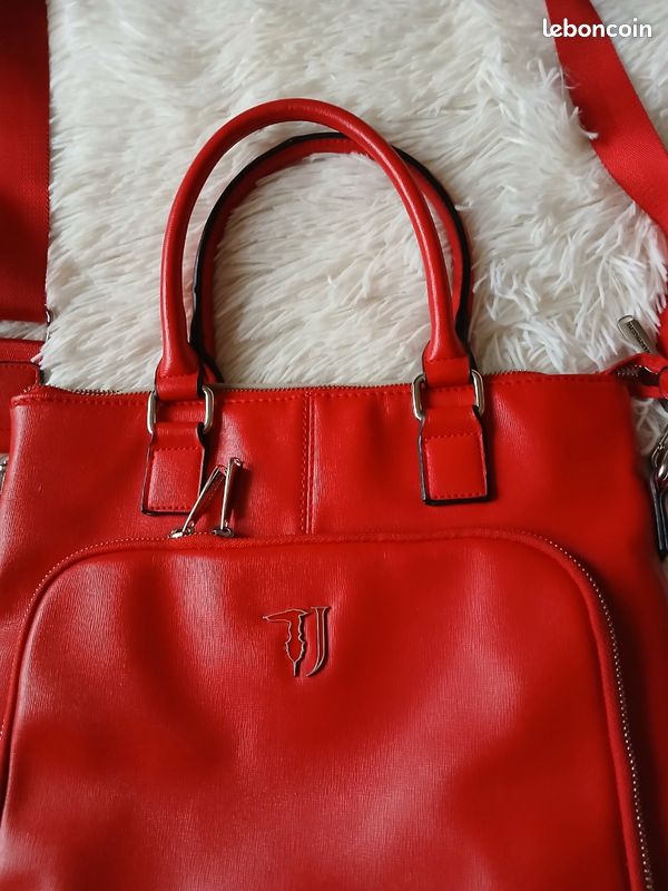 Sac à mains bandoulière Trussardi rouge Accessoires Bagagerie