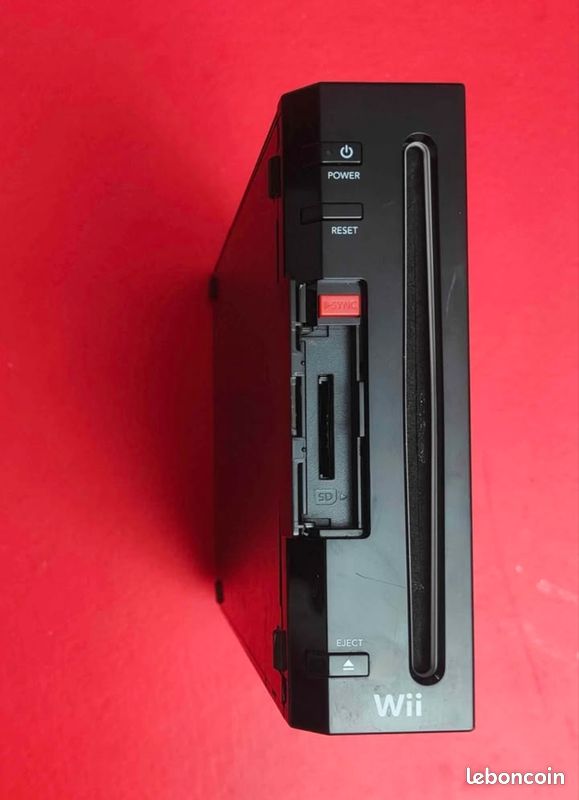 Console Nintendo Wii Noire - Avec Câbles Et Notice - Occasion