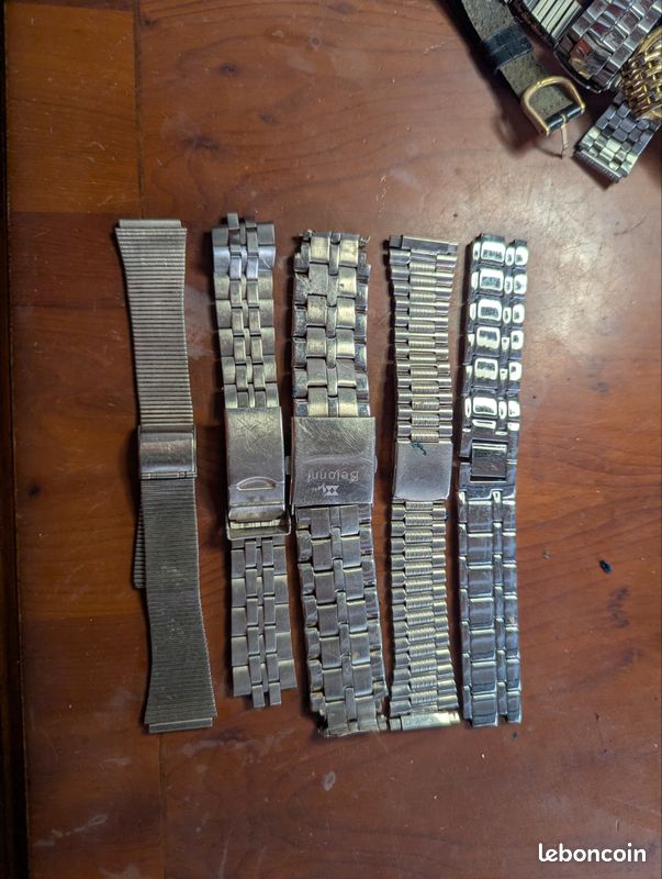 Lot de bracelets de montres en métal n2 (image 1)