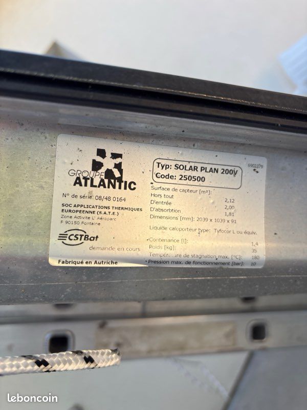 Panneau solaire thermique Atlantic (image 3)