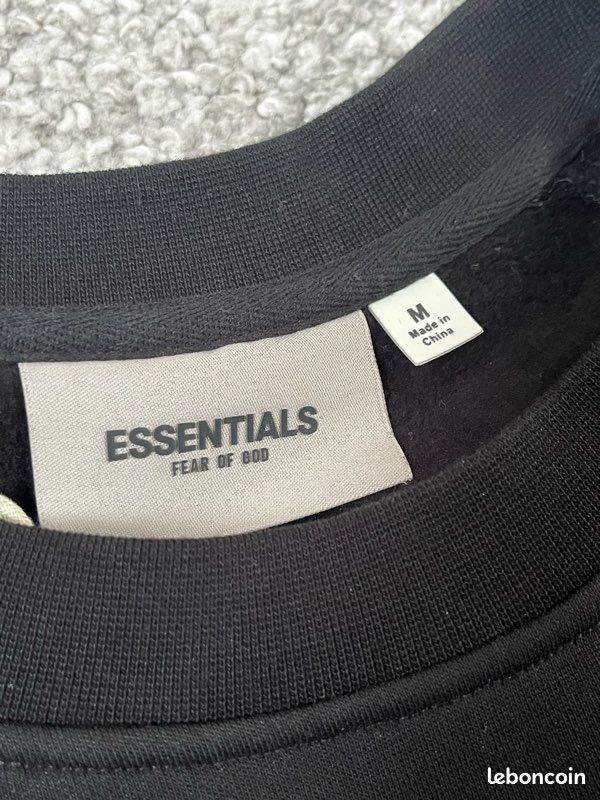 T-shirt Essentials Fear Of GOD Homme Noir - Taille M - Neuf Avec étiquette