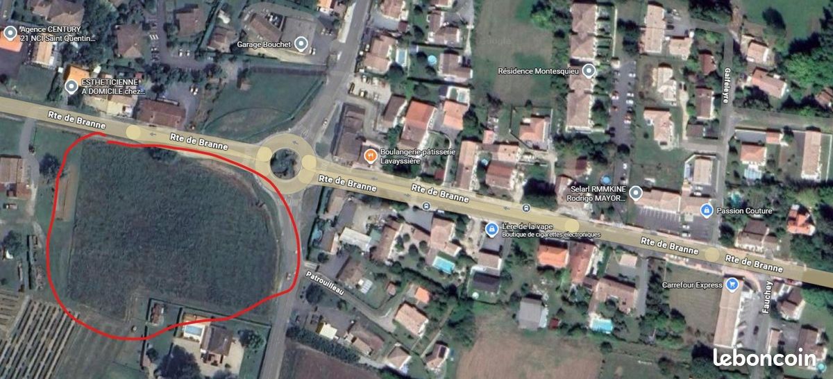 Terrain 606 m SAINT-QUENTIN-DE-BARON - Ventes immobilires