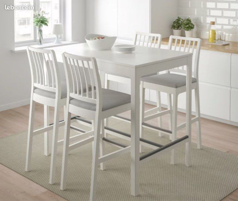 Ensemble table haute + chaises Ekeladen IKEA (image 1)