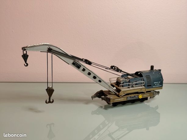 JOUEF SNCF EPOQUE III Echelle HO Cockerill 85T Grue et Wagons - M633