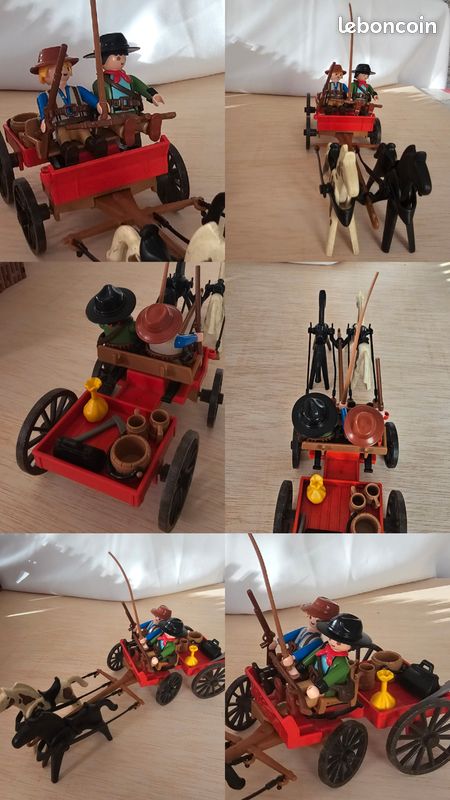 Chaudron Sur Pied Playmobil Pour Indiens Far West - Accessoire Vintage, Bon état