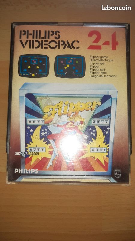 Jeu Philips Videopac N°1 - Hockey - Très Bon État - Vintage