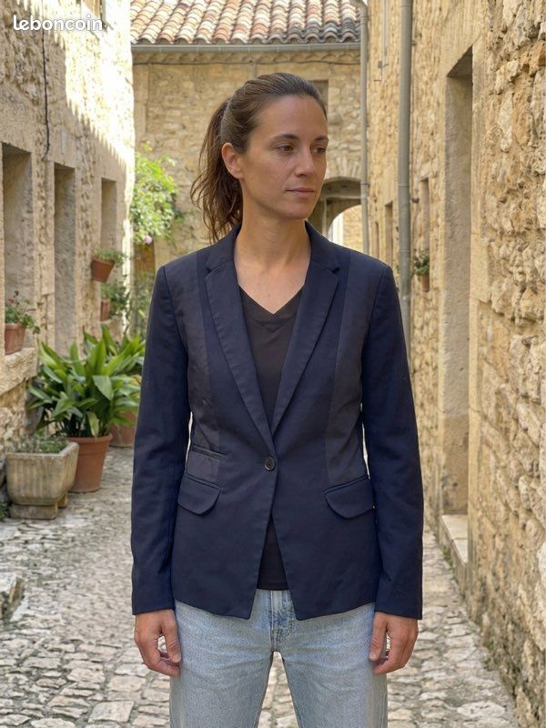 Blazer / Veste de costume bleu marine G-Star RAW Correct – Taille 40 (L) (image 1)