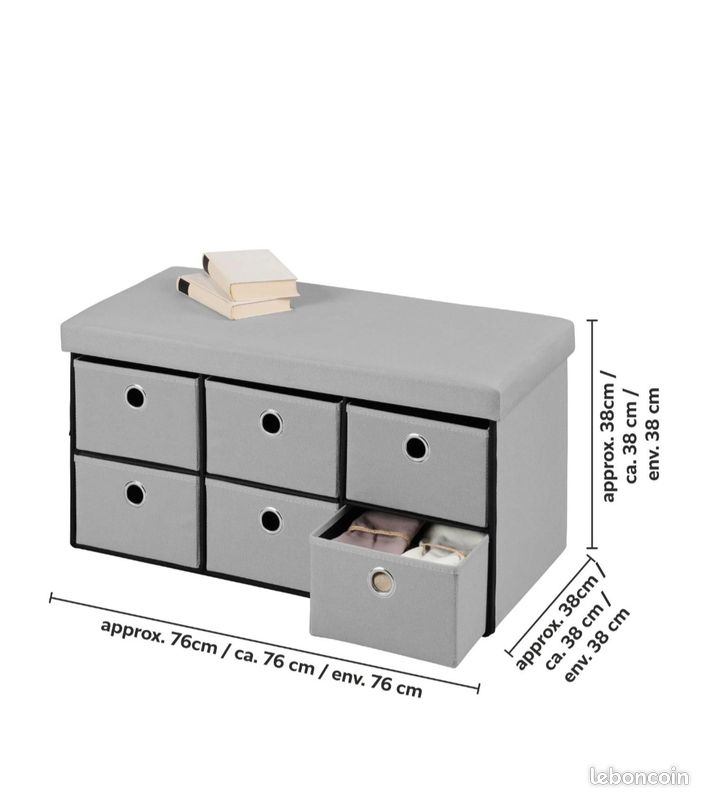 Banc coffre de rangement (image 1)