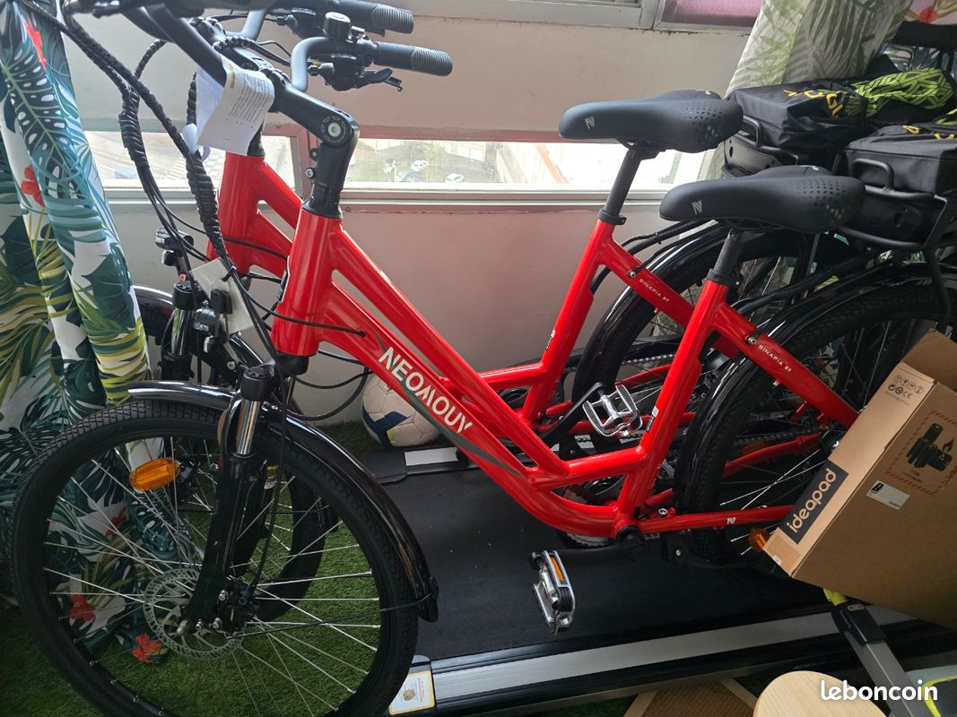 Vélo électrique NEOMOUV SINAPIA Hydraulique Rouge 26 - Vélos