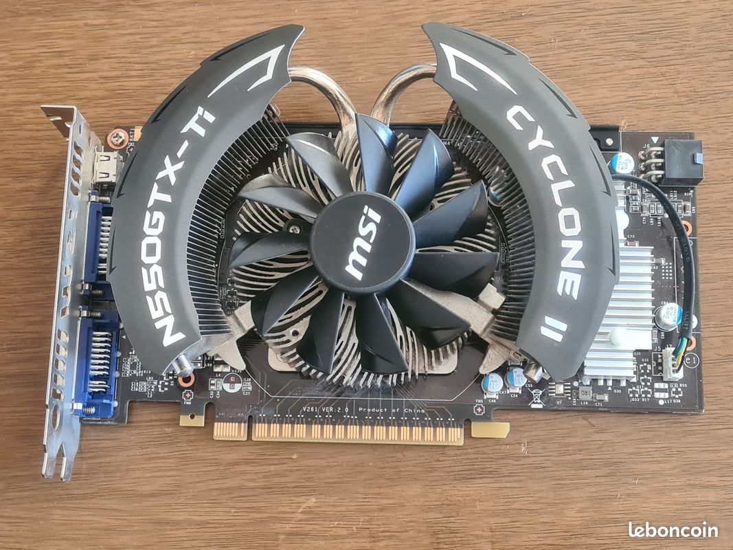 Carte graphique msi cyclone II N550GTX Ti (image 1)