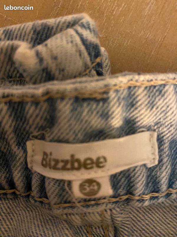 Jean bleu ciel - Bizzbee - Taille 34 - Mom (image 3)