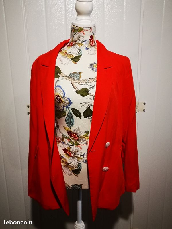 Veste femme rouge vif xl cache cache (image 2)