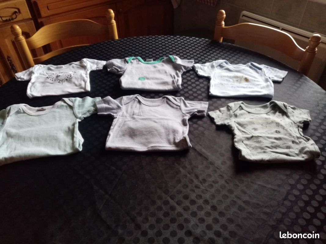 Lot de 6 bodies été 9 mois garçon (image 3)