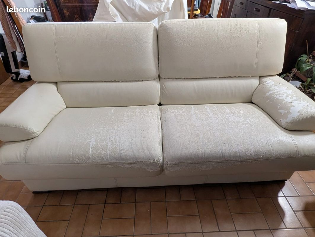 Canapé blanc (image 1)