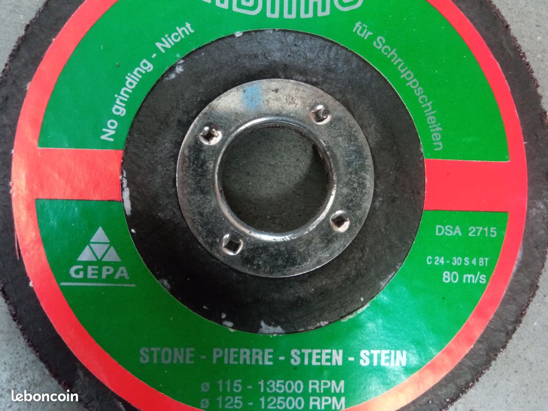 Vente disques pierre D125x3x22,23 (image 1)