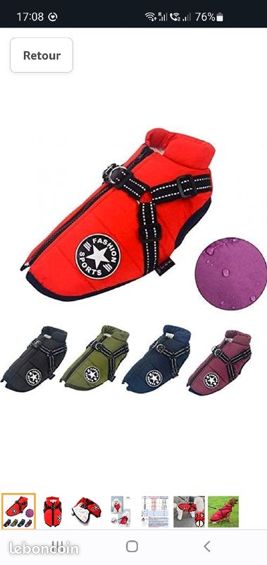 Veste hiver pour chiens (image 1)