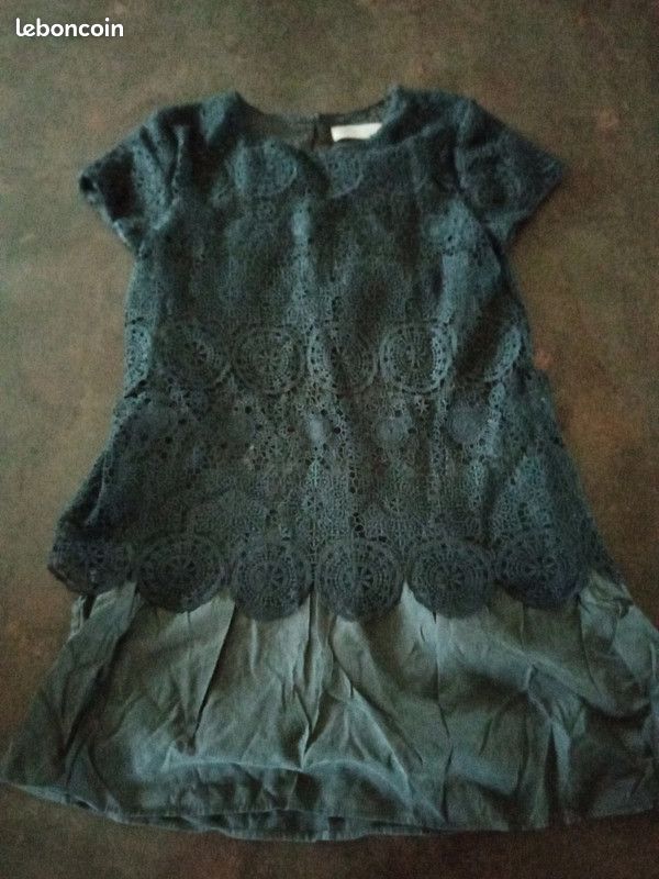 Robe grise fille 12 ans Zara girls Très bon état (image 1)