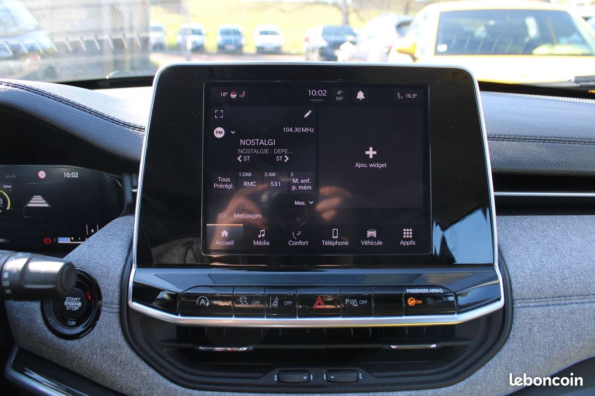 Jeep COMPASS LONGITUDE 130 TURBO BOITE 6V CAMÉRA GPS LINK USB RÉGULATEUR BLUETOOTH FULL LEDS (image 15)